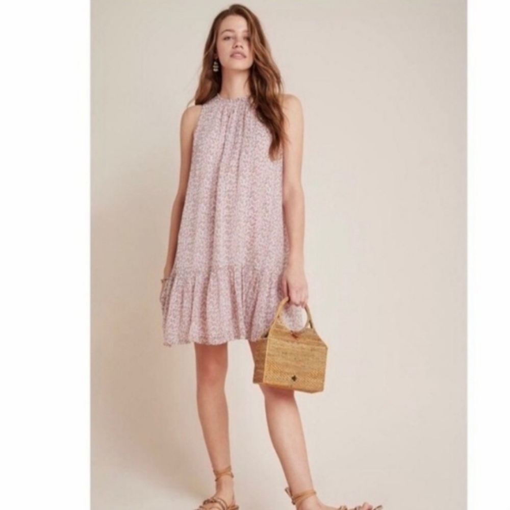 Anthropologie Natalie Flounced Dress XXSP - Picture 2 of 13